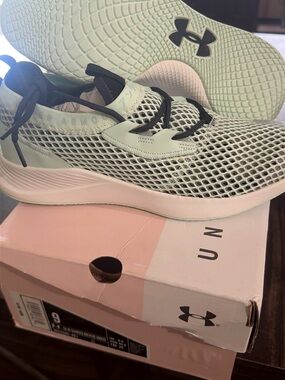 Under Armour Women’s Mint and Black Mesh Training Shoes